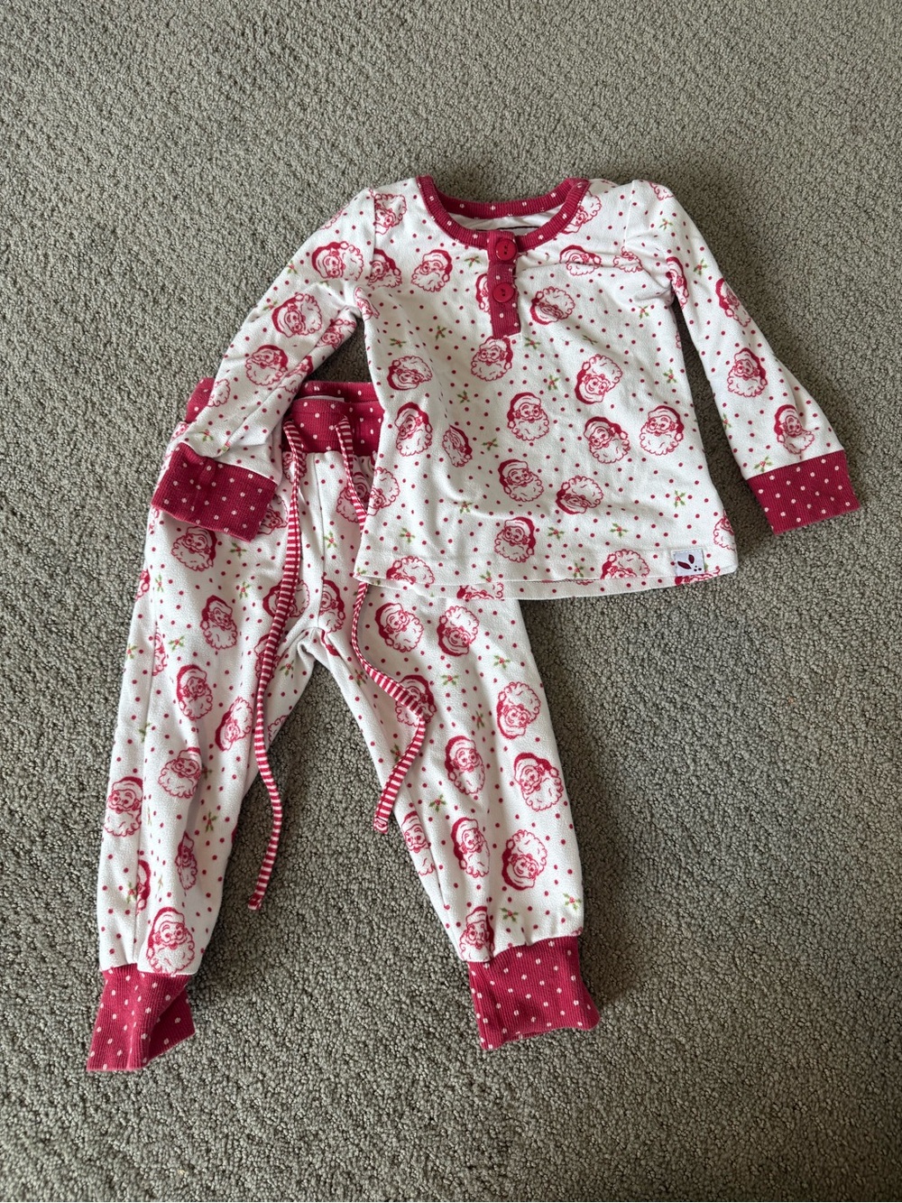 SweetHoney Unisex 18 Month Nick Santa Christmas Lounge Set Red White Holiday